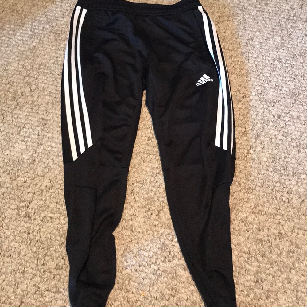 adidas long black pants with pockets